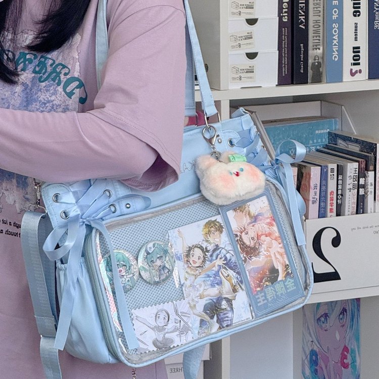 推し活グッズ 思い出コレクション飾りポケット付きバッグ