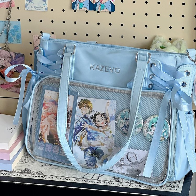 推し活グッズ 思い出コレクション飾りポケット付きバッグ