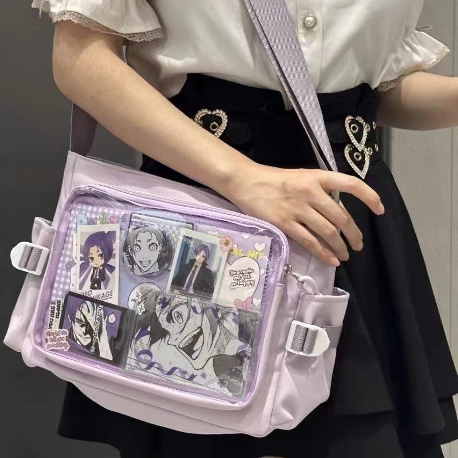 推し活グッズ 推し活透明窓付きショルダーバッグ