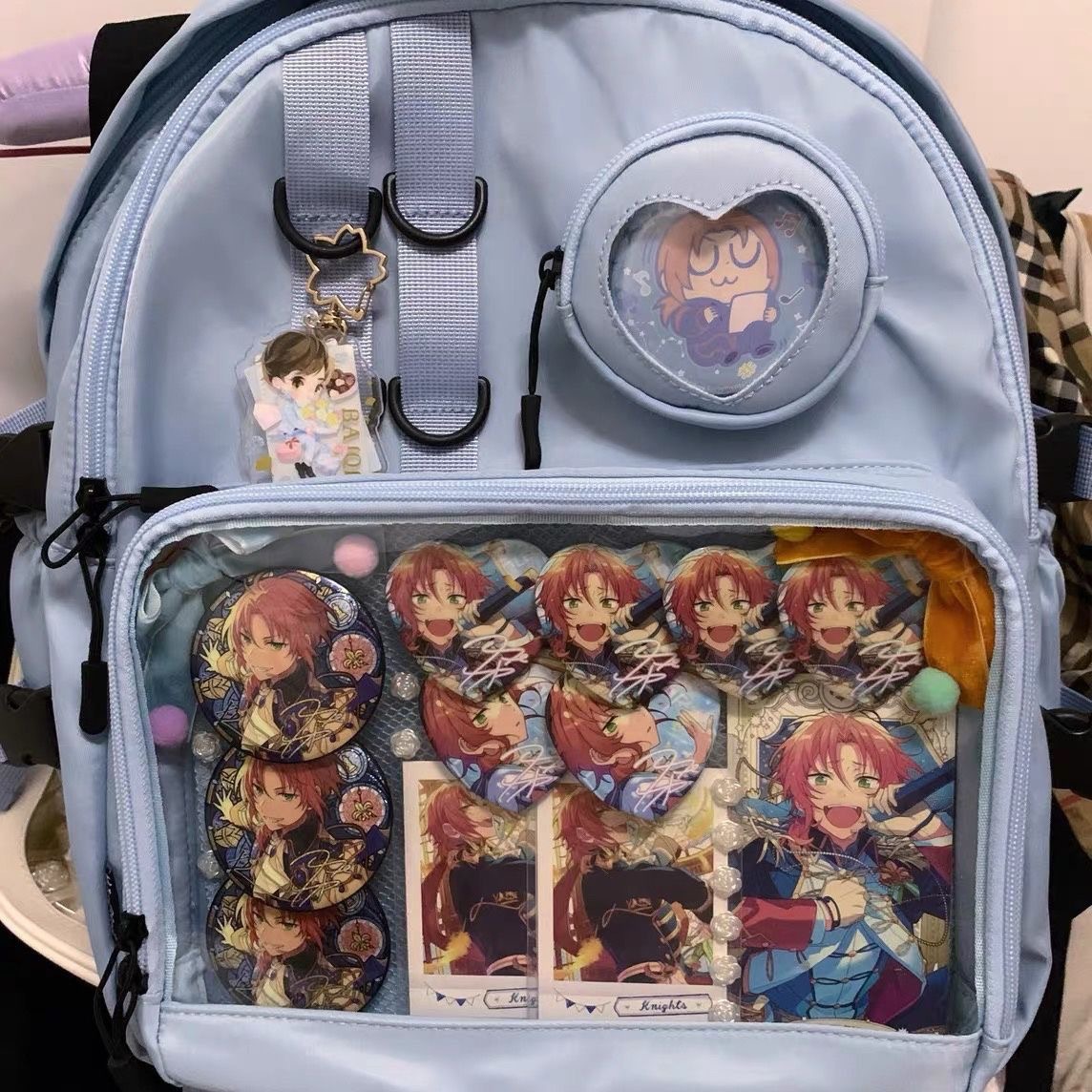 推し活グッズ アニメキャラクター推し活透明リュック