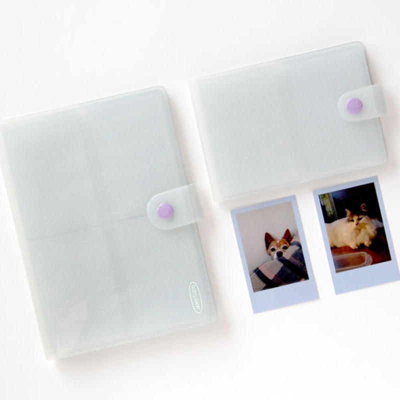 推し活グッズ 透明ボタン式プロマイド収納アルバム