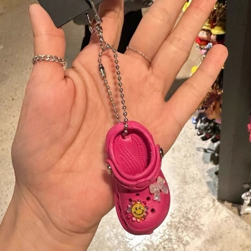 推し活グッズ にこにこサンダル ミニチュアキーホルダー