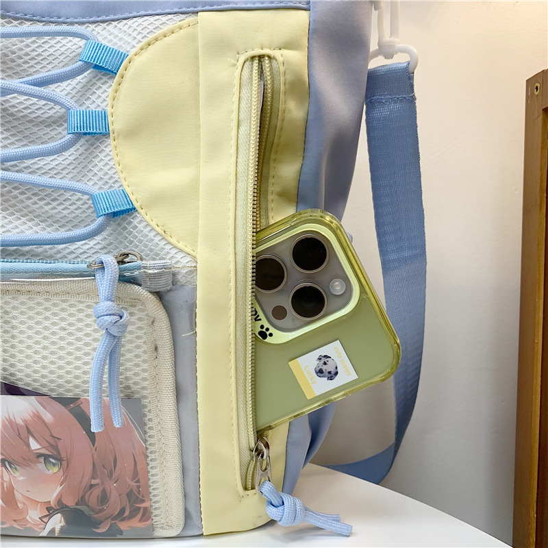 推し活グッズ 推しキャラ透明ポケットトートバッグ