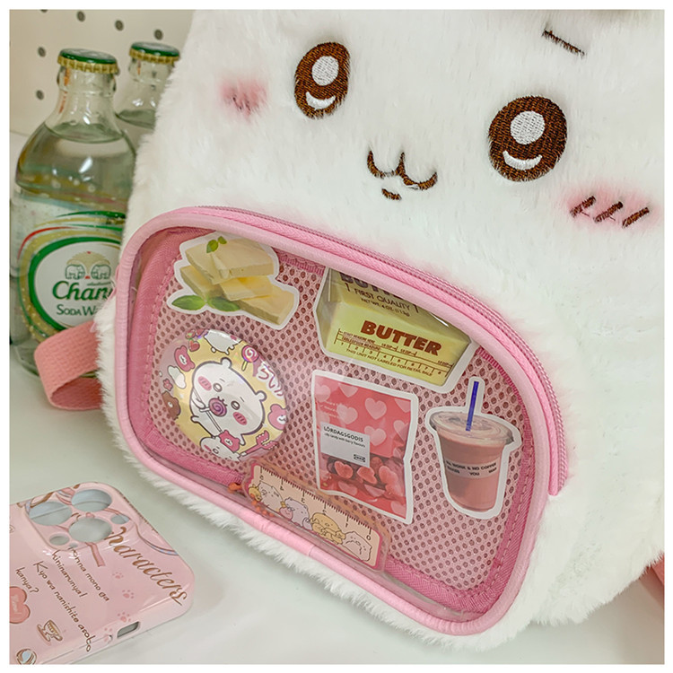 推し活グッズ ふわもこうさぎ推し活リュック