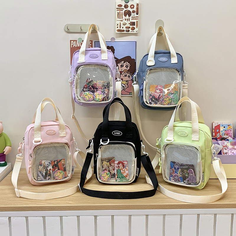 推し活グッズ 推し活対応メッシュポケット付きミニショルダーバッグ
