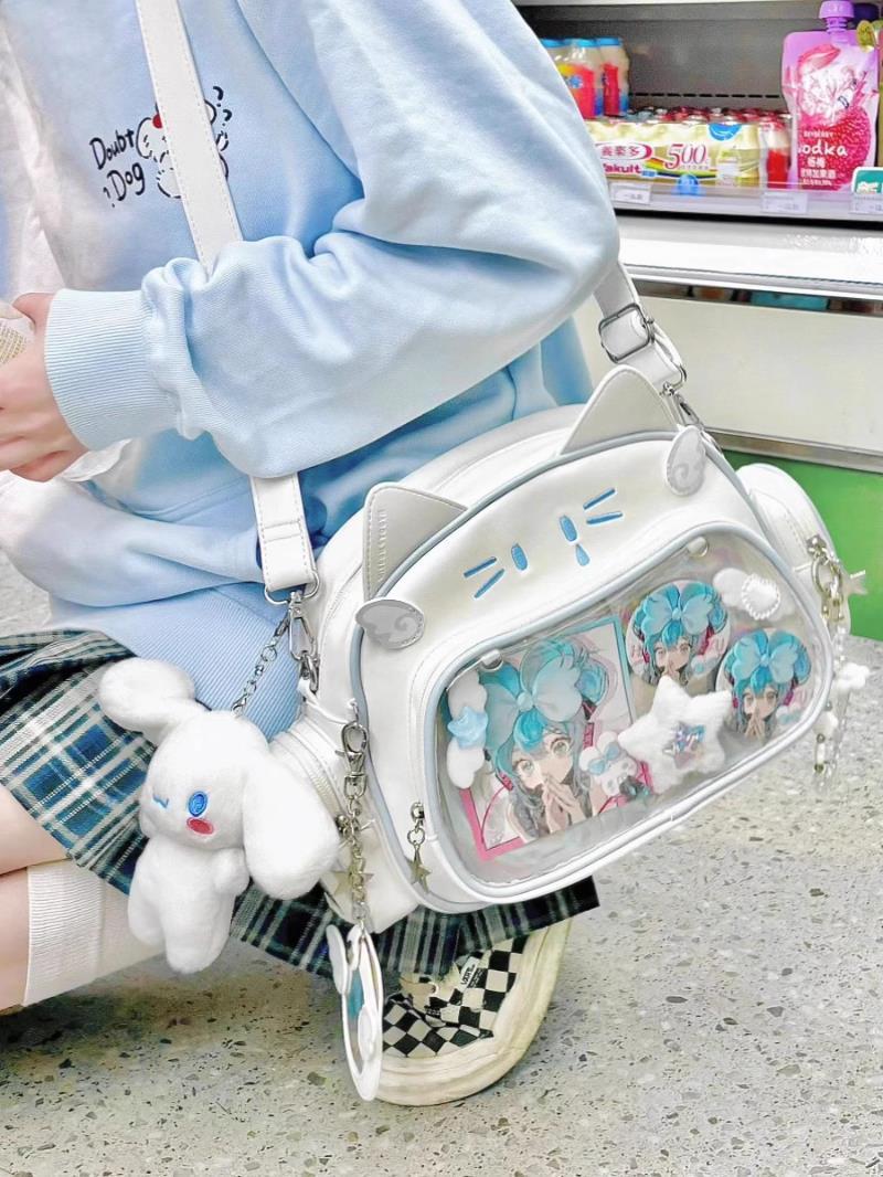 推し活グッズ お供の天使猫 ぷくぷくショルダーバッグ