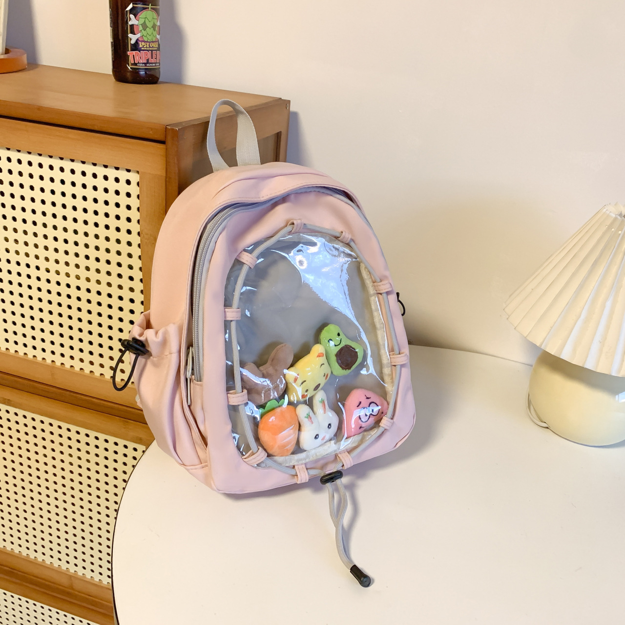 推し活グッズ 推し活 透明ポケットぬいぐるみリュック