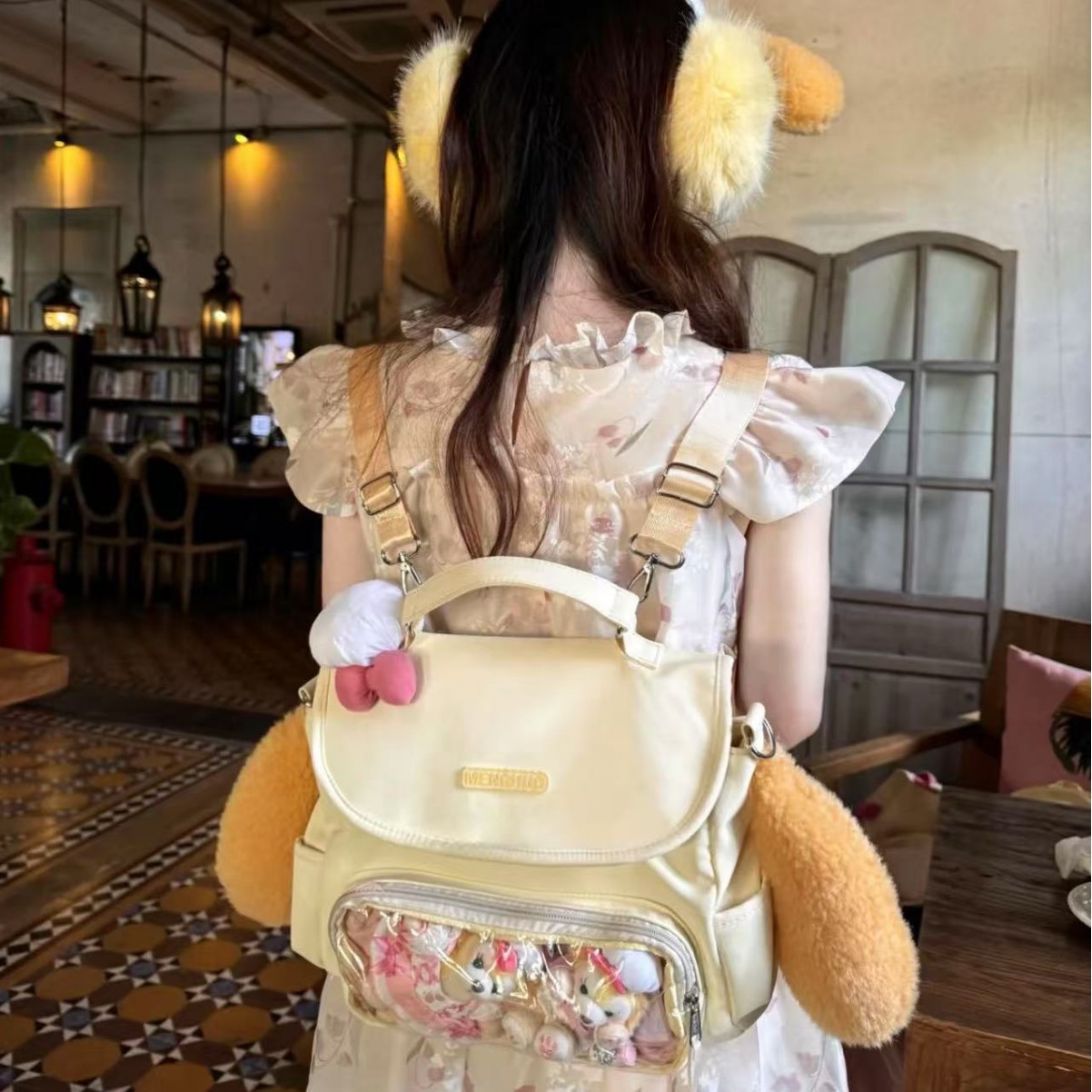 推し活グッズ おともぬいぐるみ透明ポケットリュック