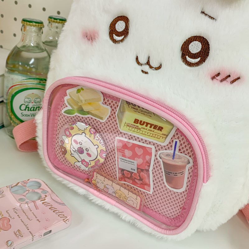 推し活グッズ ふわもこうさぎ推し活リュック