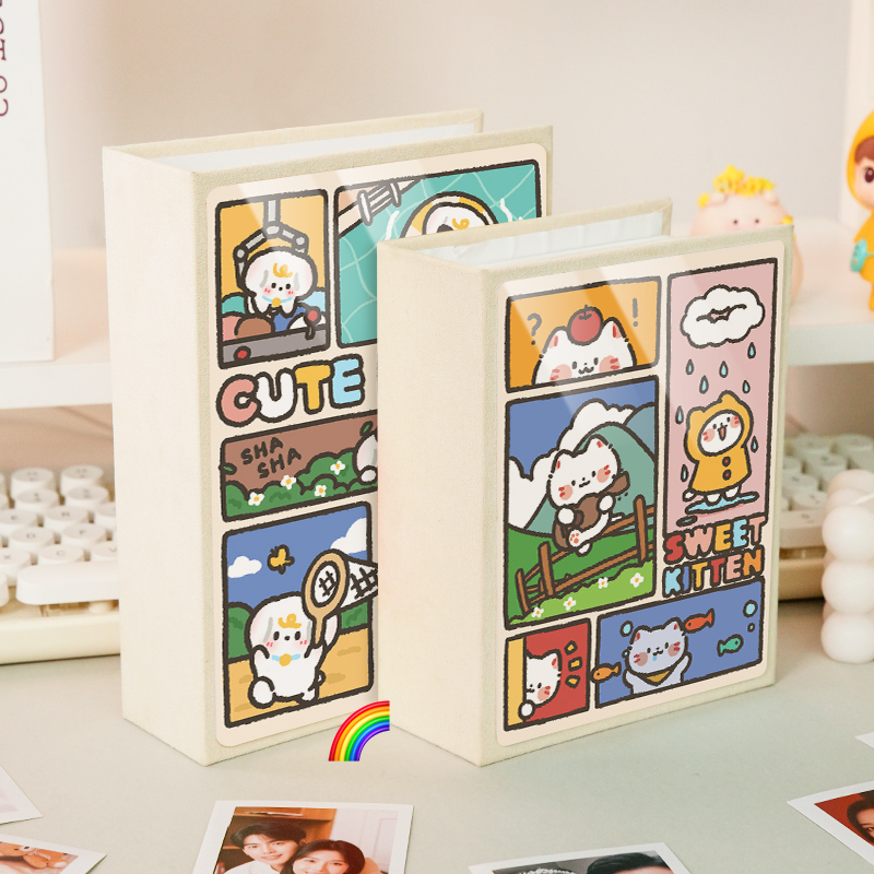 推し活グッズ 四コマ漫画風ねこちゃんプロマイドケース