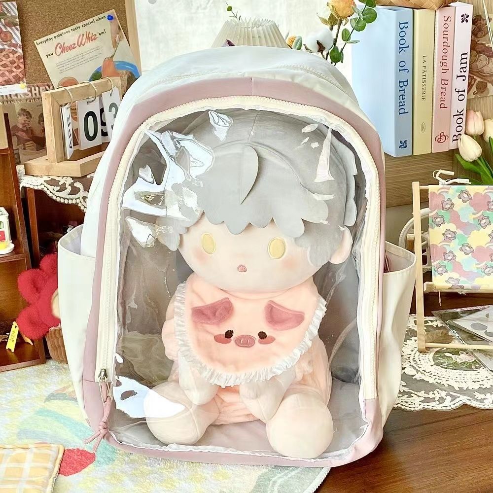 推し活グッズ ぬいぐるみ透明収納リュック