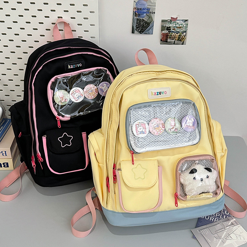 推し活グッズ 透明ポケット付き推し活リュック