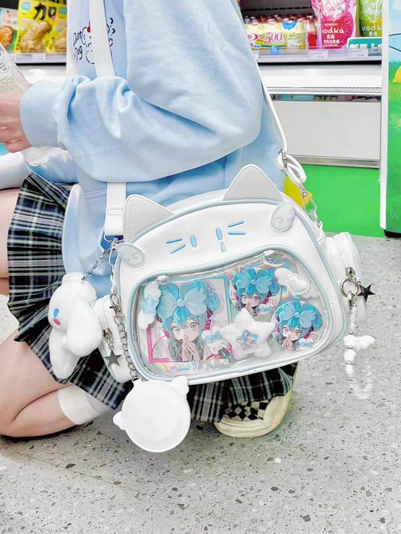 推し活グッズ お供の天使猫 ぷくぷくショルダーバッグ