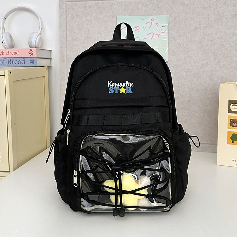 推し活グッズ キラキラ透明ポケットリュック