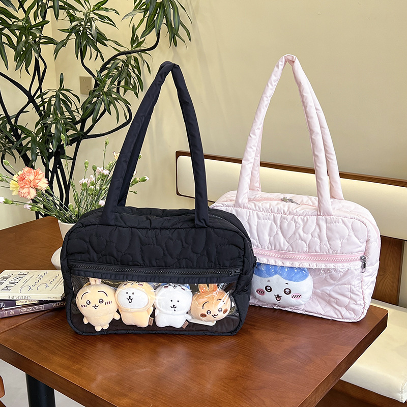 推し活グッズ ぬいぐるみ仲間が見える収納バッグ