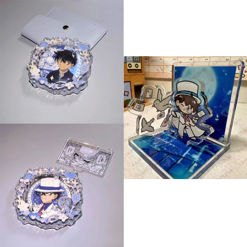 推し活グッズ 花飾り風アニメキャラ透明トレカケース