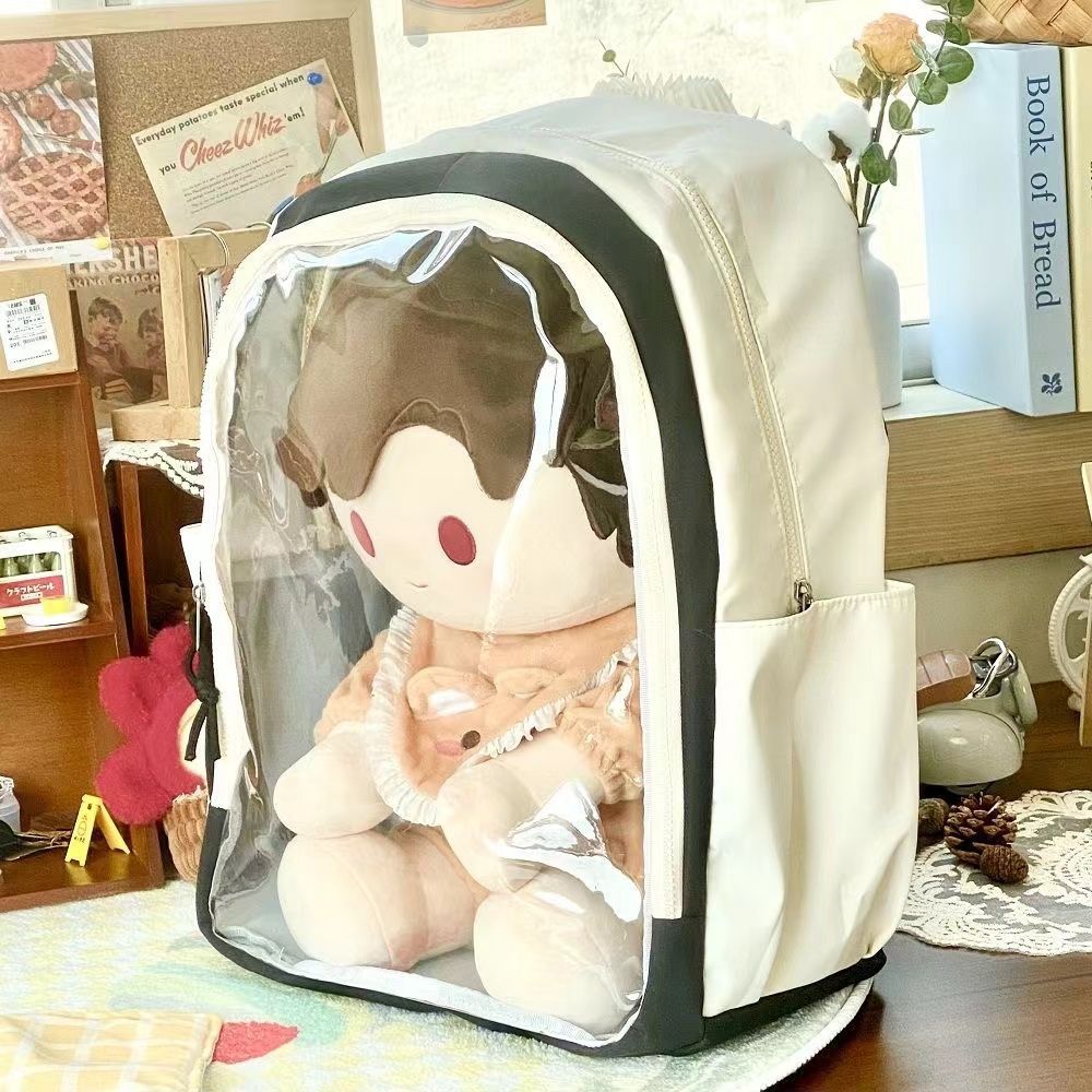 推し活グッズ ぬいぐるみ透明収納リュック