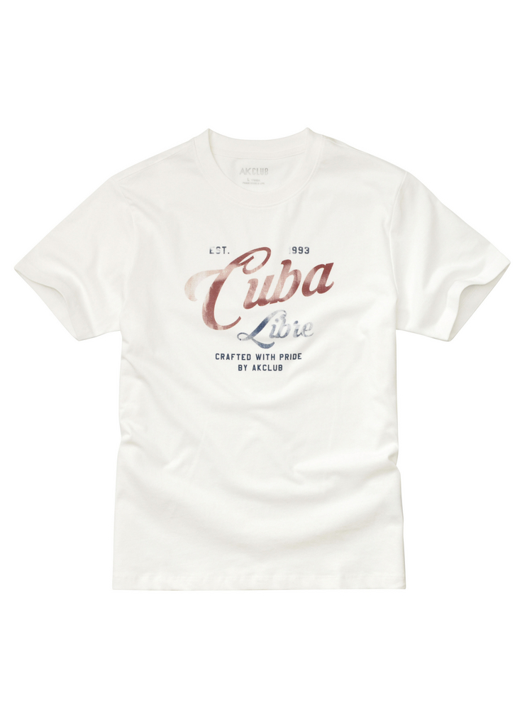 40 代 ファッション メンズ ハバナ ヴィンテージ 丸首Tシャツ