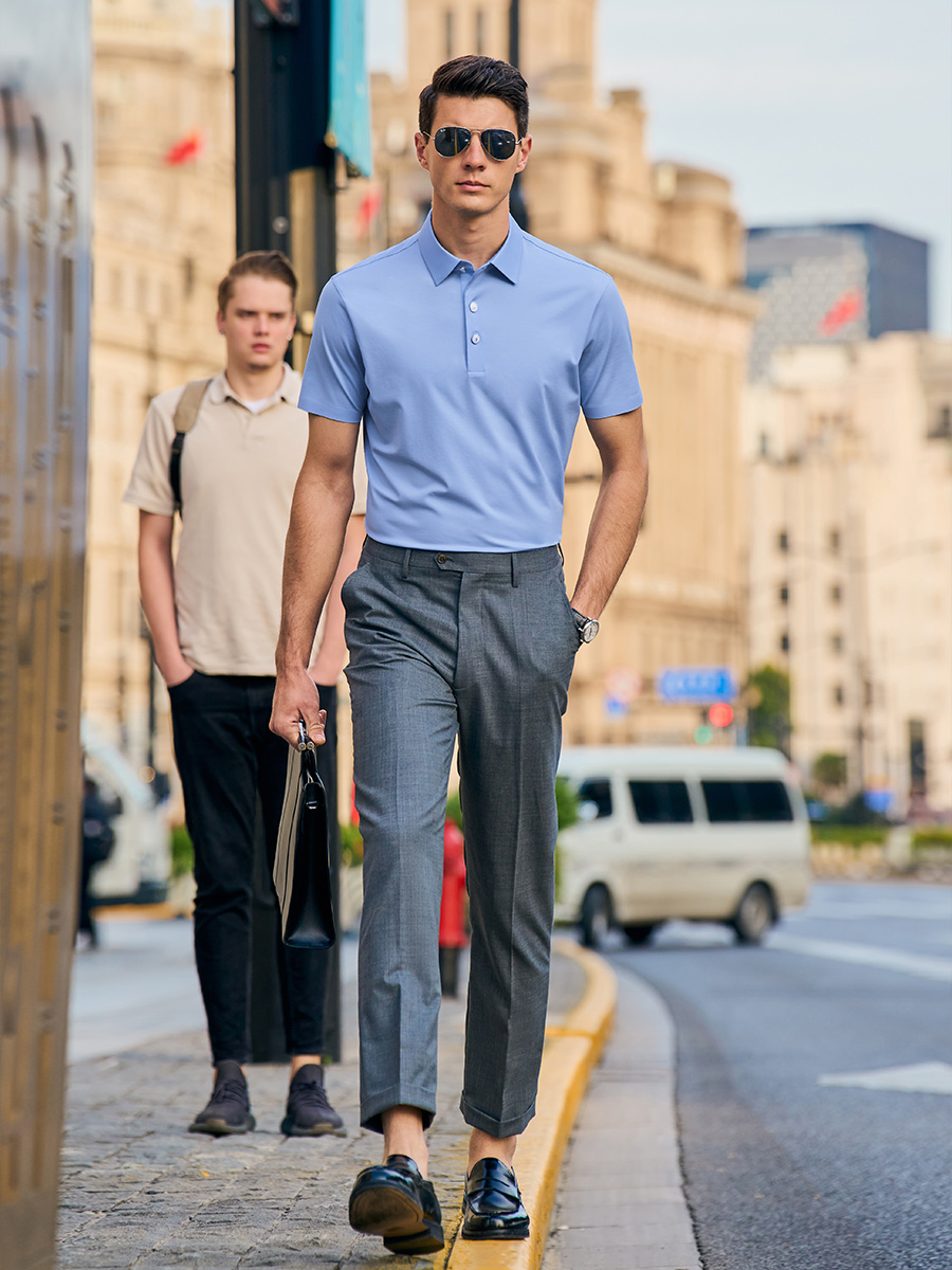 40 代 ファッション メンズ 大人の洗練ポロシャツ