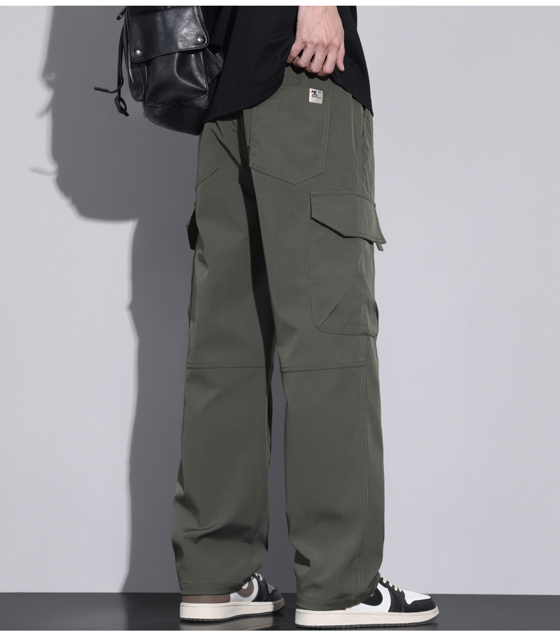 40 代 ファッション メンズ 大人のゆったり多機能カーゴパンツ