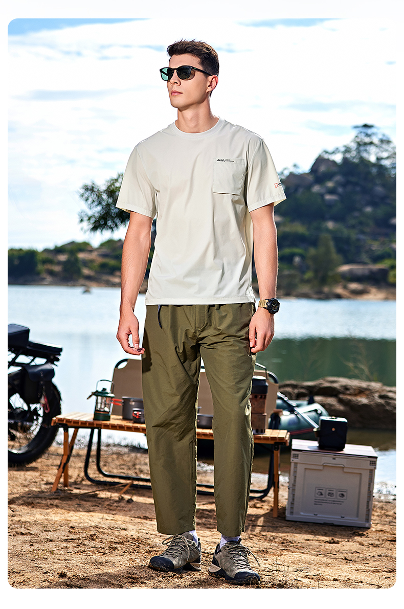 40 代 ファッション メンズ 大人の余裕 胸ポケット機能性Tシャツ