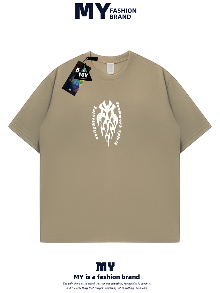 40 代 ファッション メンズ 炎模様デザイン 大人の余裕Tシャツ