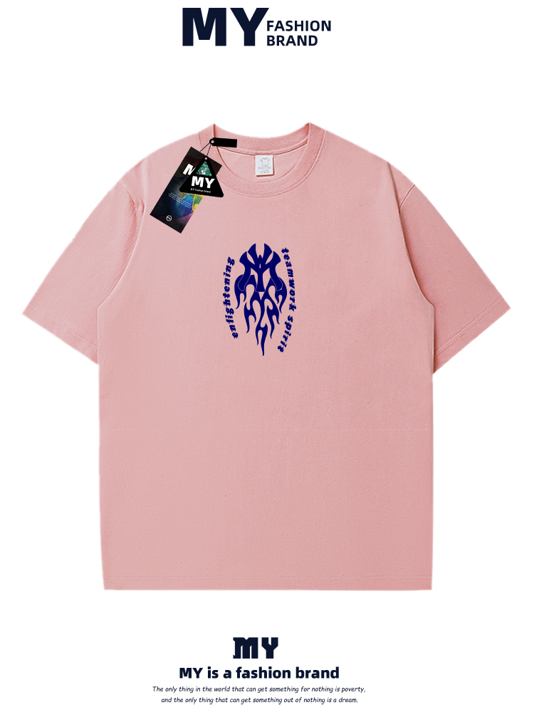 40 代 ファッション メンズ 炎模様デザイン 大人の余裕Tシャツ