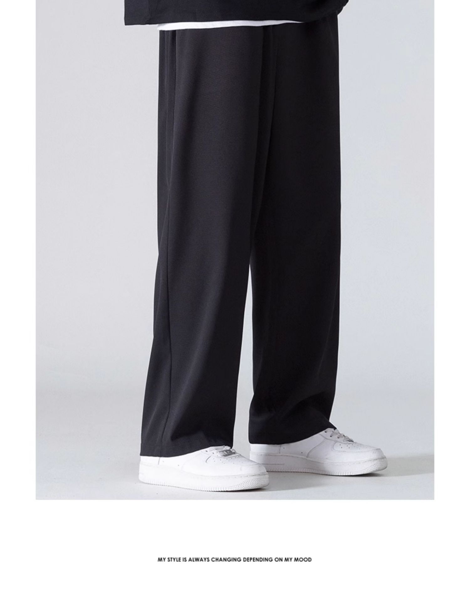 40 代 ファッション メンズ 洗練ワイドシルエットパンツ