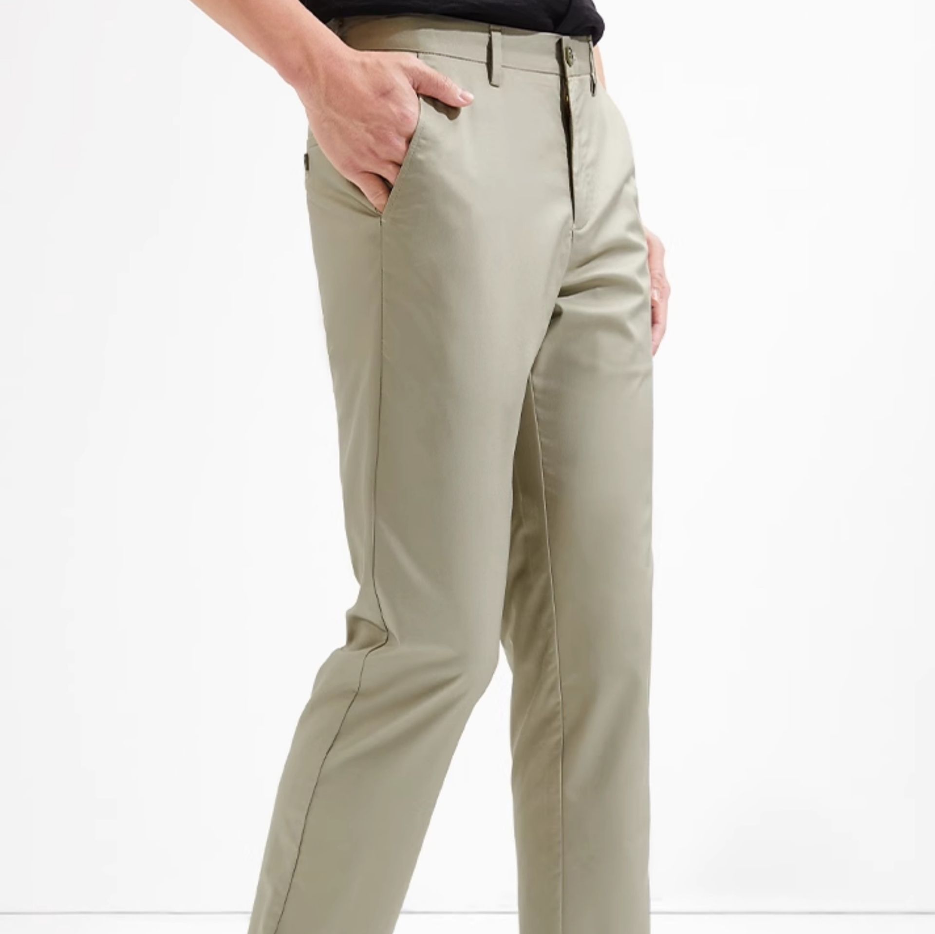 40 代 ファッション メンズ 微弾性ストレッチノータックパンツ