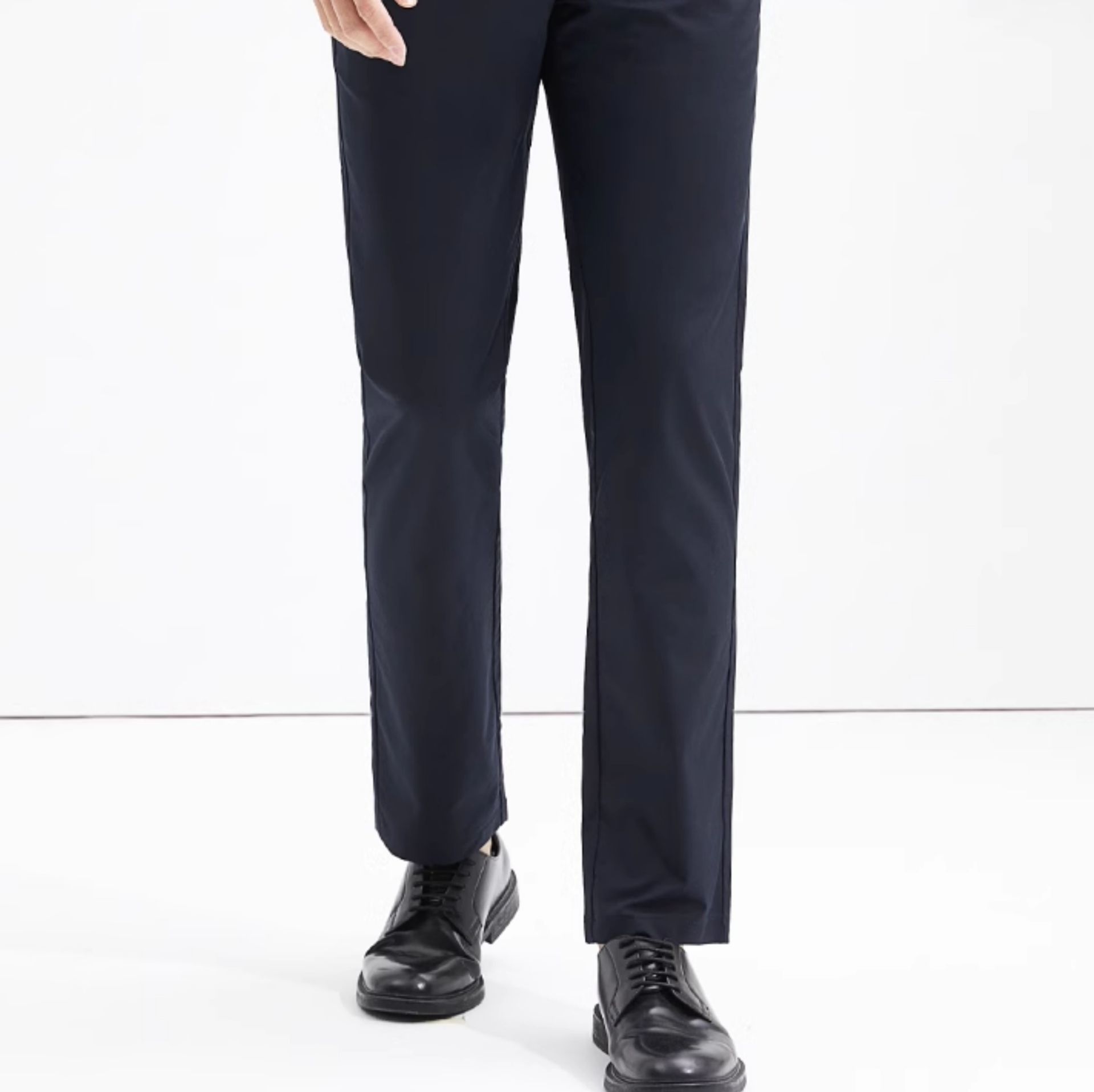 40 代 ファッション メンズ 微弾性ストレッチノータックパンツ