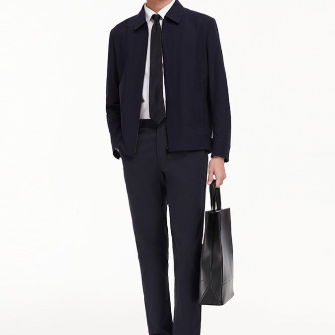 40 代 ファッション メンズ 洗練シルエット ビジネスジャケット