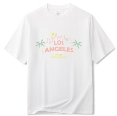 40 代 ファッション メンズ サンセットシティ デザインTシャツ