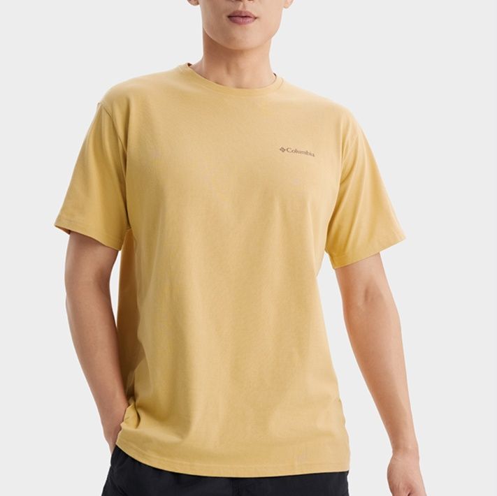 40 代 ファッション メンズ アウトドア風景バックプリントＴシャツ