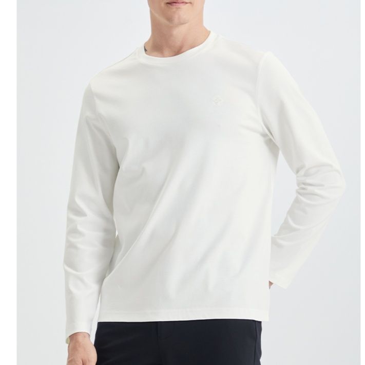 40 代 ファッション メンズ 上質シンプル 長袖クルーネックカットソー