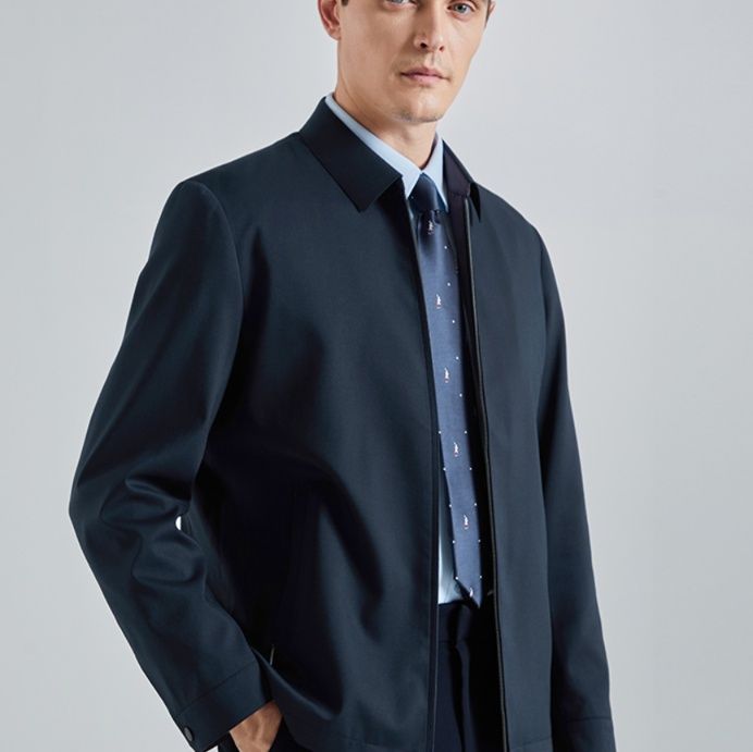 40 代 ファッション メンズ 洗練ビジネスブルゾン