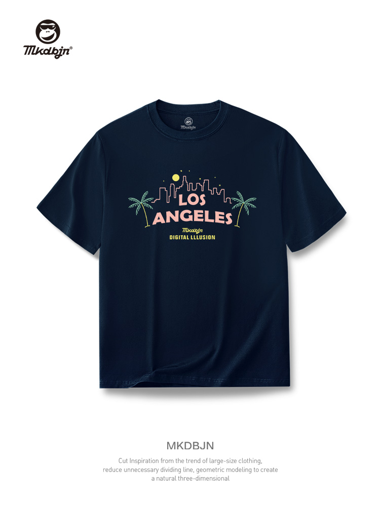 40 代 ファッション メンズ サンセットシティ デザインTシャツ