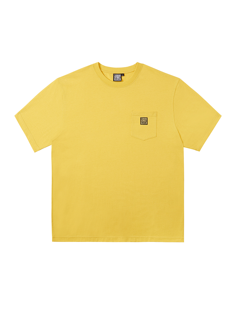 40 代 ファッション メンズ 胸ポケット付き 大人の定番Tシャツ