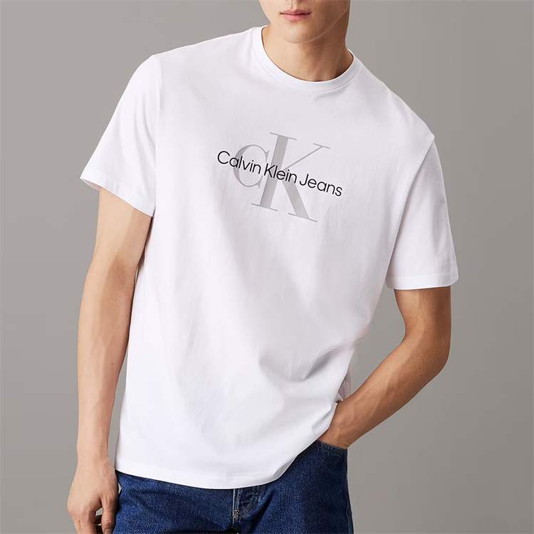40 代 ファッション メンズ クラシック モノグラム 紳士Tシャツ