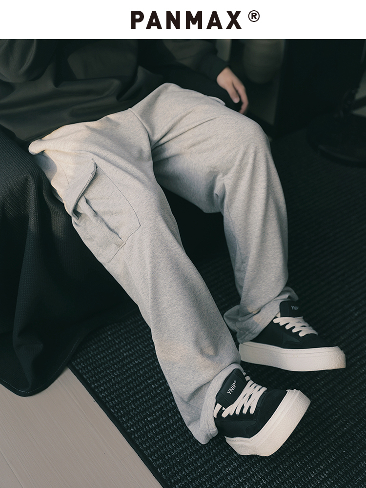 40 代 ファッション メンズ リラックスカーゴスウェットパンツ