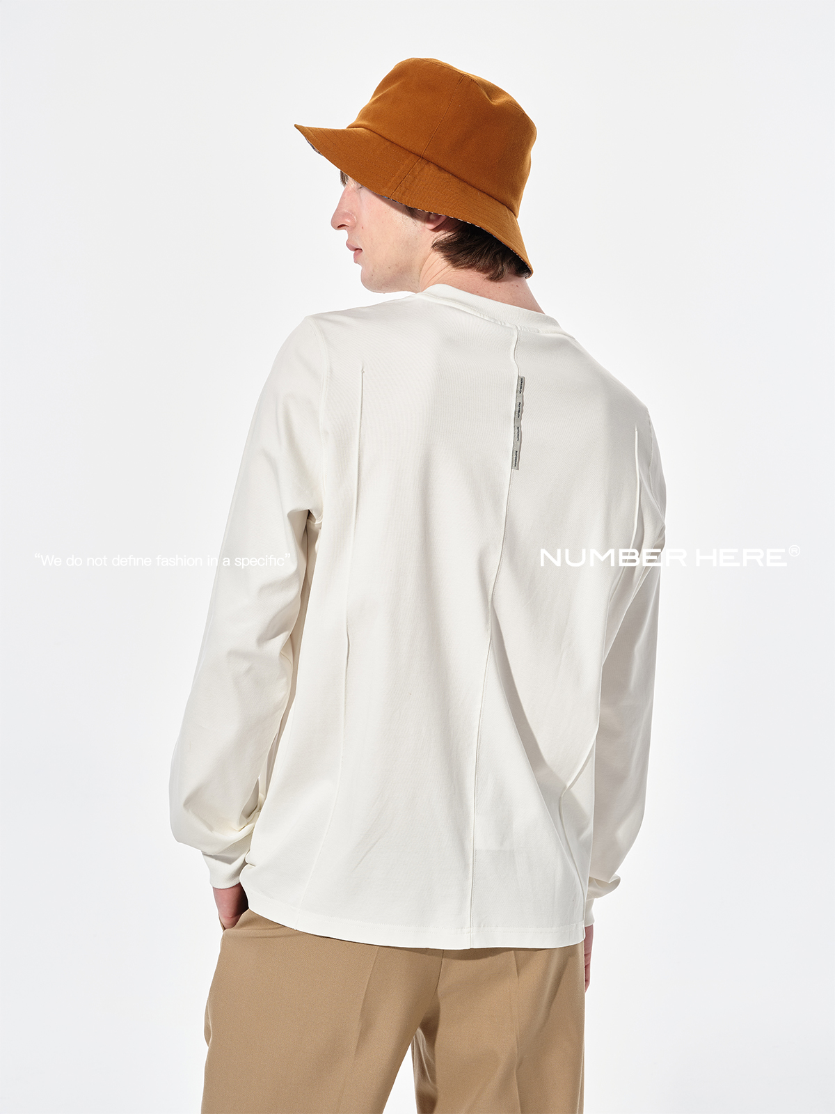 40 代 ファッション メンズ 洗練シンプル 立体縫製長袖Tシャツ