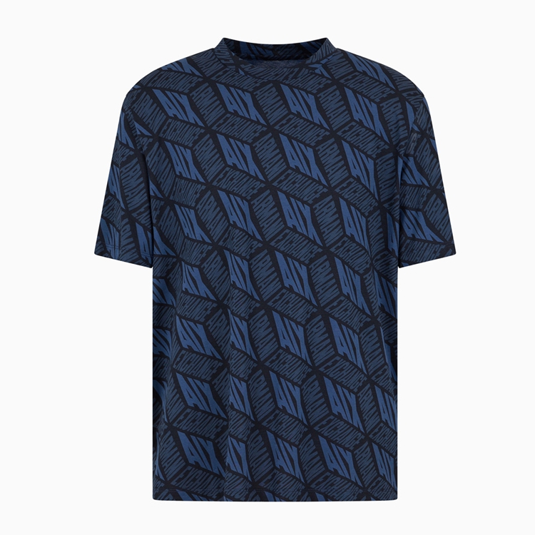 40 代 ファッション メンズ 立体幾何学模様 プレミアムTシャツ