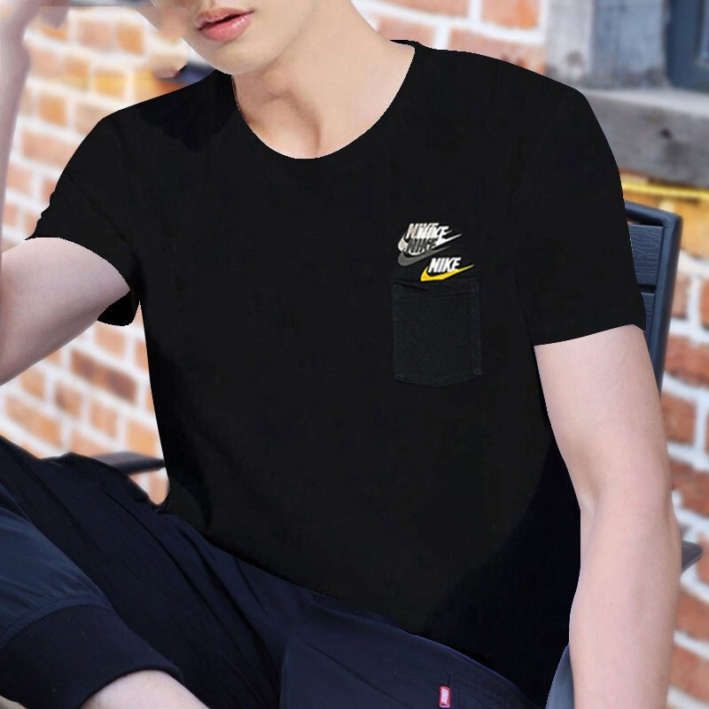 40 代 ファッション メンズ 重ね文字デザイン スポーティ Tシャツ