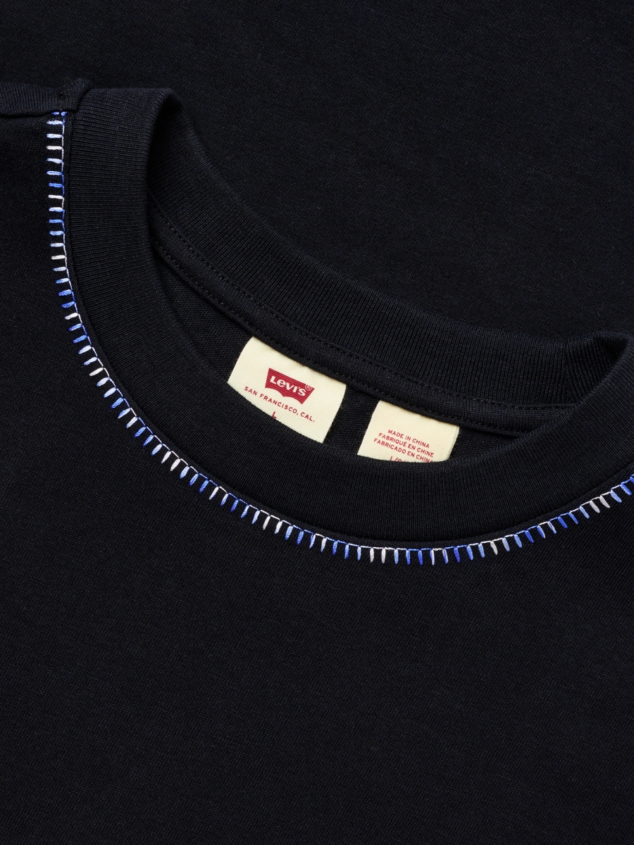 40 代 ファッション メンズ 職人技ステッチクルーネックTシャツ
