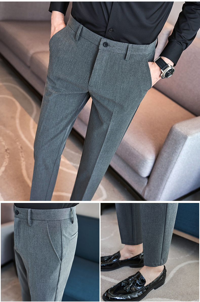 40 代 ファッション メンズ 洗練ストレートスラックス