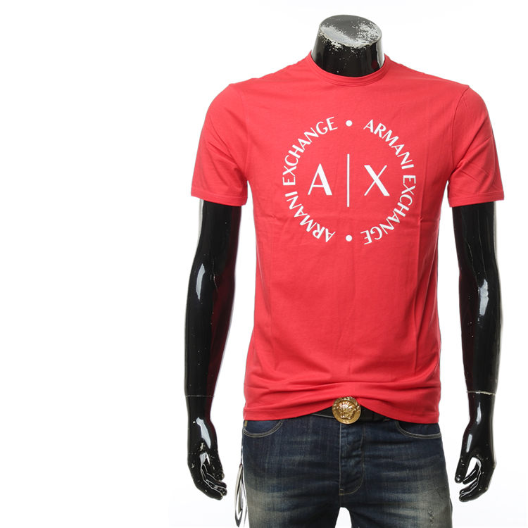 40 代 ファッション メンズ 円形ロゴ入り洗練半袖Tシャツ