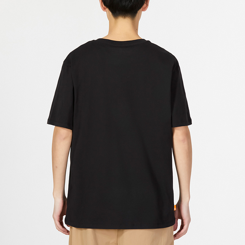 40 代 ファッション メンズ シンプル胸元刺繍入り上質Tシャツ