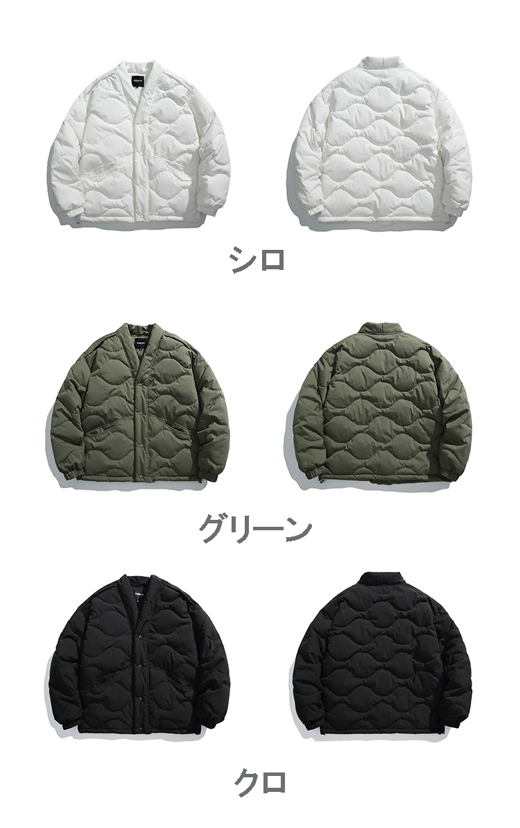 40 代 ファッション メンズ 秋冬 カーキ 中綿ジャケット メンズ カジュアル 防寒着