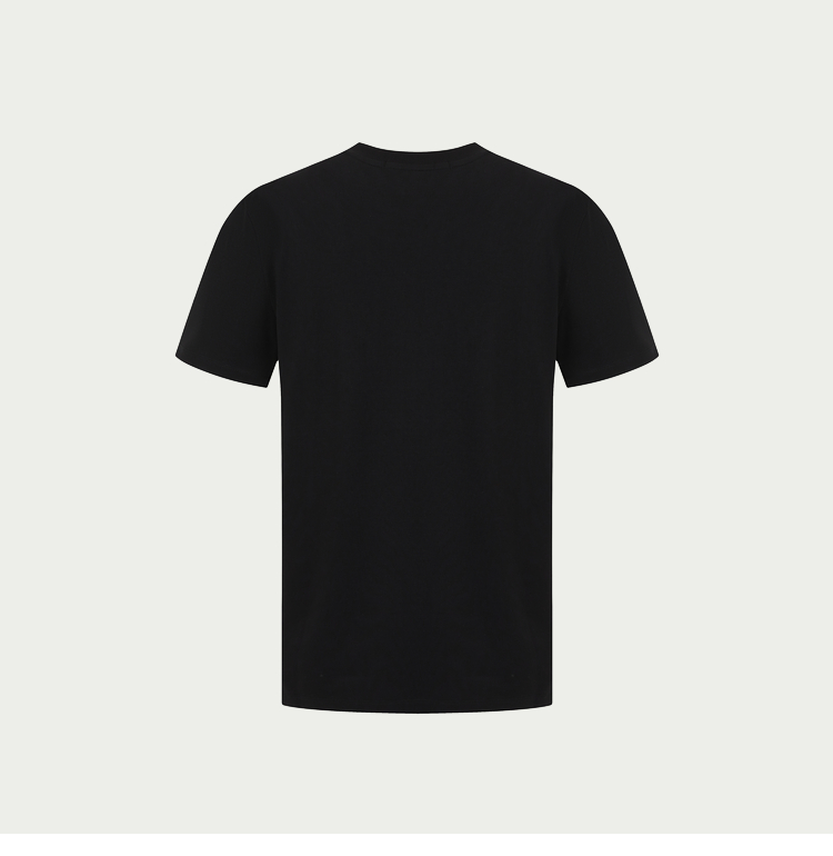 40 代 ファッション メンズ 胸元エンブレム 上質クルーネックTシャツ