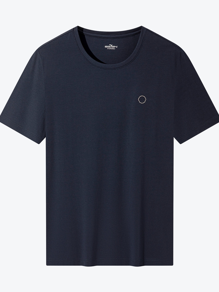 40 代 ファッション メンズ 洗練シンプル クルーネックTシャツ