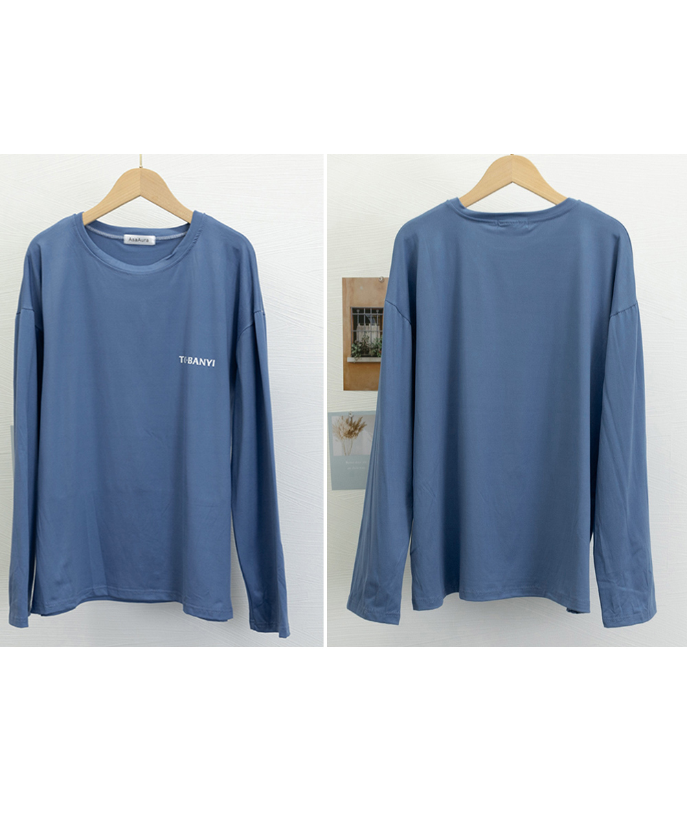 40 代 ファッション メンズ メンズ長袖Tシャツ シンプルロゴ 40代向け